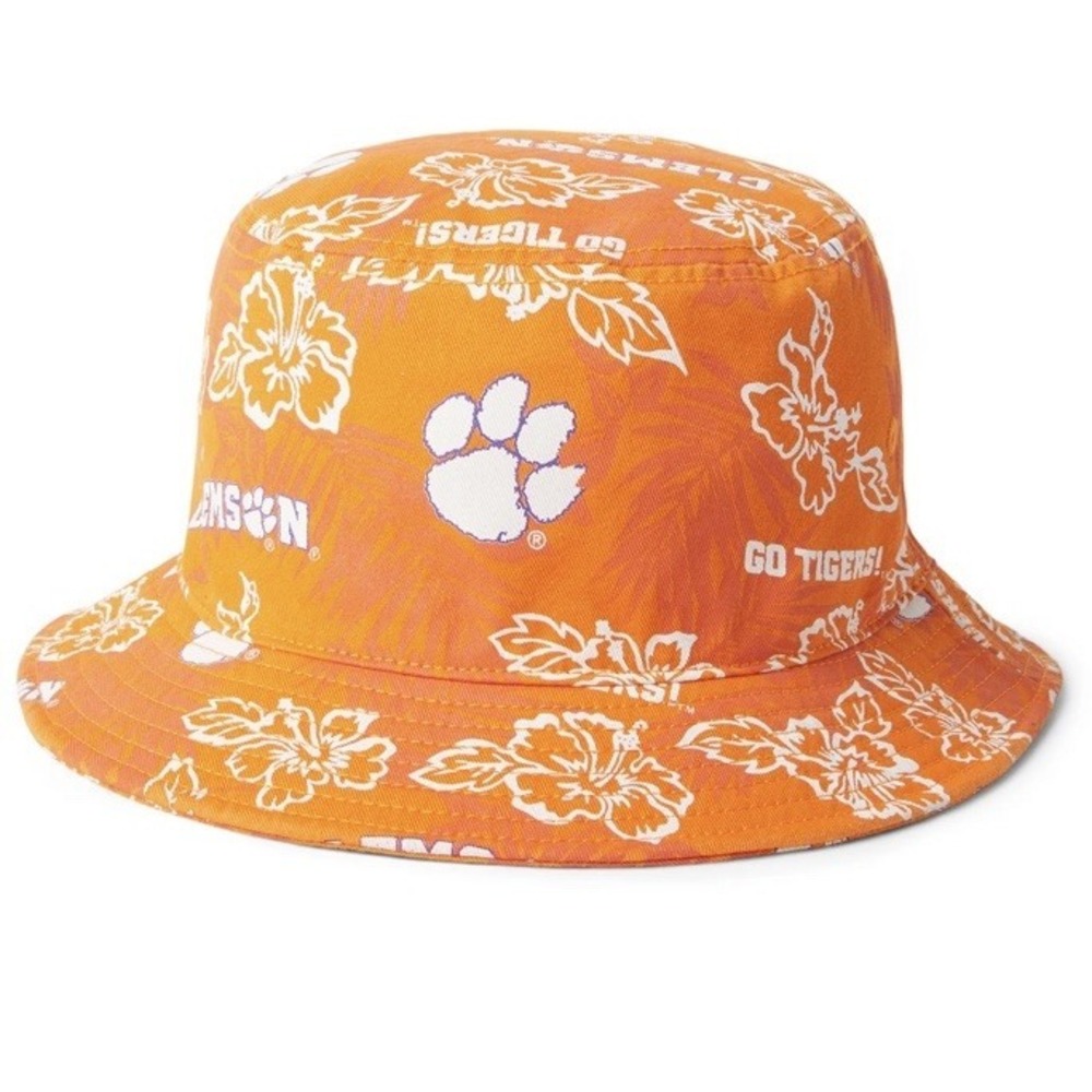 New Reyn Spooner Clemson‎ Tigers Bucket Hat Tiger Paw Size L/XL